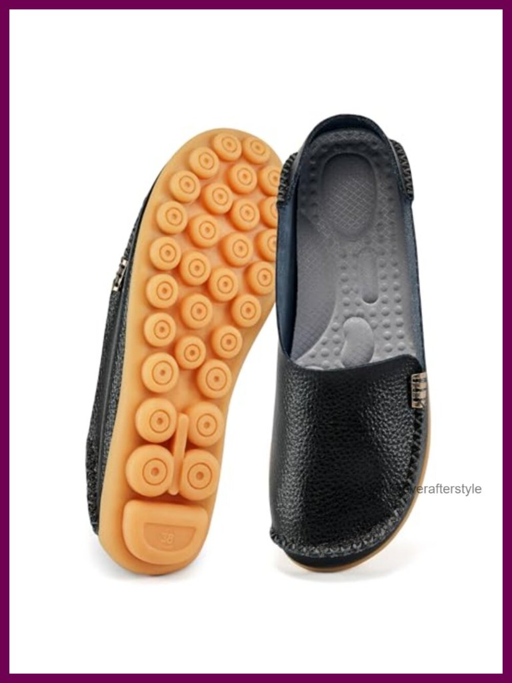 Womens Slip On Penny Loafers Comfortable Memory Foam Casual Shoes